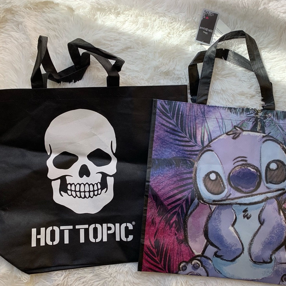 Hot Topic/LILO Shopping Bags New